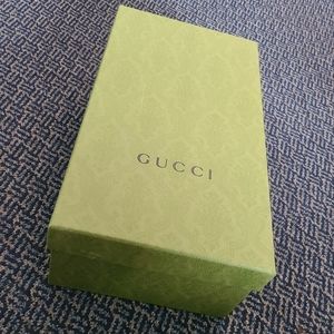 Gucci shoe box and dust bags